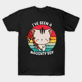 Cute tabby Cat is a naughty boy T-Shirt